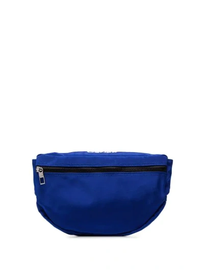 Shop Kenzo Tiger Logo Belt Bag In Blue