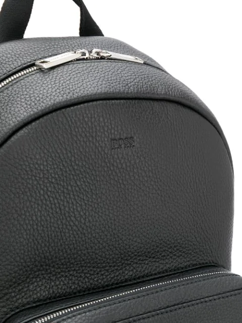 boss leather backpack