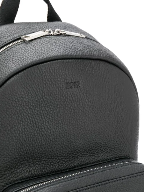 hugo boss leather rucksack