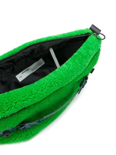 Shop Off-white Furry Messenger Bag In Green
