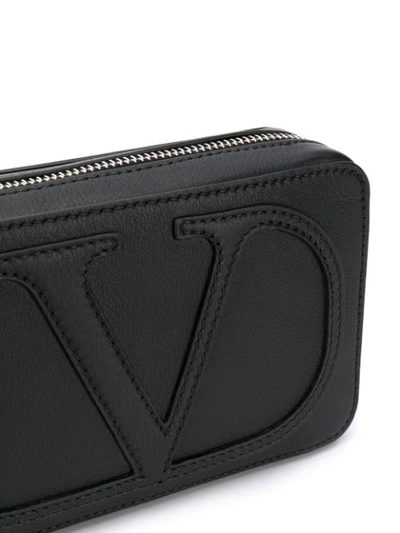 Shop Valentino Vlogo Belt Bag In Black