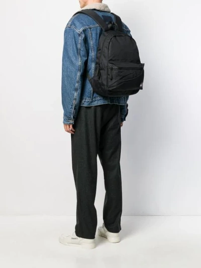 Shop Tommy Hilfiger Logo Patch Backpack In Black
