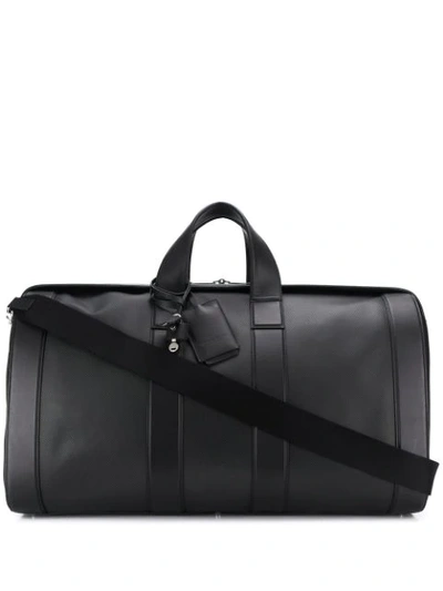 Shop Bottega Veneta Embossed Logo Holdall In Black