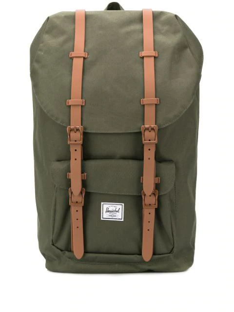 herschel little america olive green