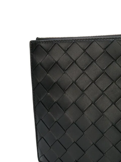 Shop Bottega Veneta Intrecciato Weave Belt Bag In Black