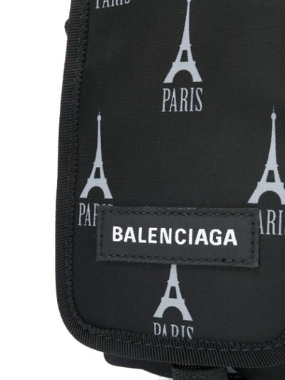 Shop Balenciaga Explorer Crossbody Pouch In Black