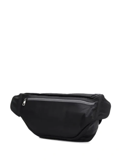 Shop Alexander Mcqueen Oversized Double Zip Belt Bag In Black