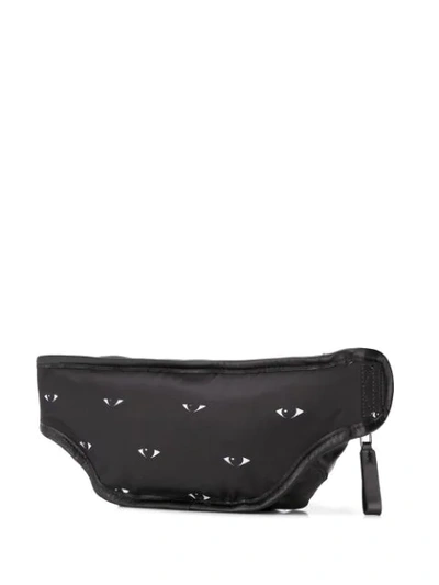 Shop Kenzo Eye Print Belt Bag In Black