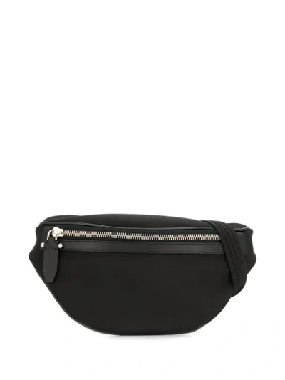 Shop Neil Barrett Zip-up Logo Belt Bag In Black