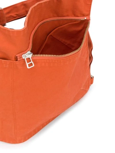 Shop Ambush Logo Print Chest Bag In Orange