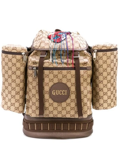 Shop Gucci Gg Large Backpack In Brown