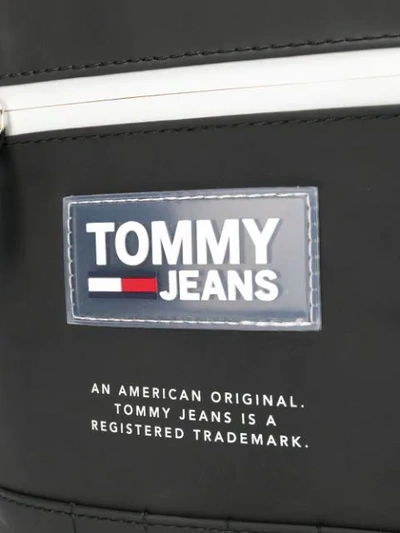 Shop Tommy Hilfiger Logo Patch Messenger Bag In Black