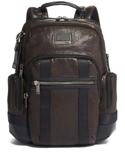 Shop Tumi Multiple Pocket Backpack In Brown