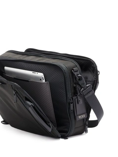 Shop Tumi Zip Pocket Laptop Bag In Black