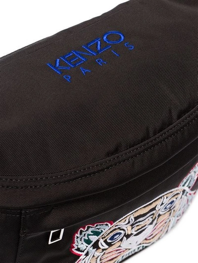 Shop Kenzo Tiger Belt Bag In Black