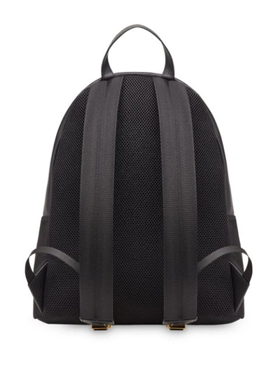 Shop Fendi Karligraphy Motif Backpack In Black
