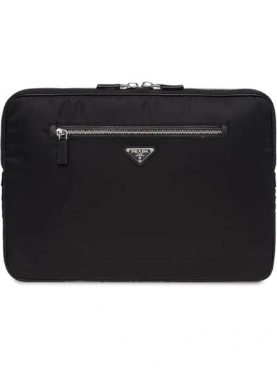Prada Saffiano Laptop Case in Black for Men