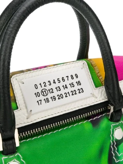 Shop Maison Margiela 'glam Slam' Shopper In H2131 Multicolor Green