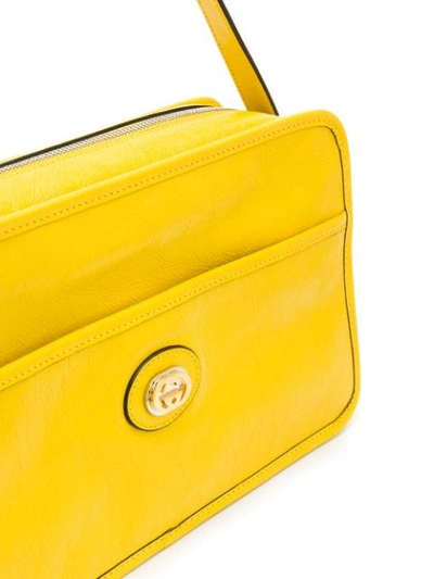 Shop Gucci Gg Soft Leather Shoulder Bag In Yellow