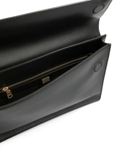 Shop Dolce & Gabbana Large Logo Clutch Bag In Black