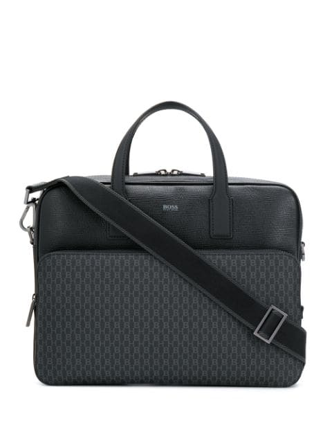 boss leather laptop bag