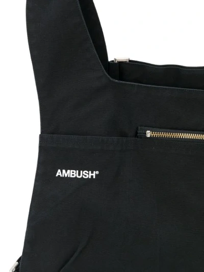 Shop Ambush Logo Print Chest Bag In Black