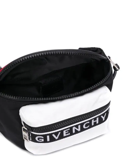 GIVENCHY LOGO SHELL BELT BAG - 黑色