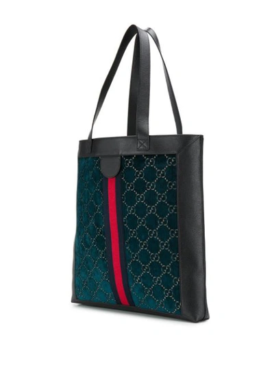 Shop Gucci Monogram Print Tote Bag In 4173