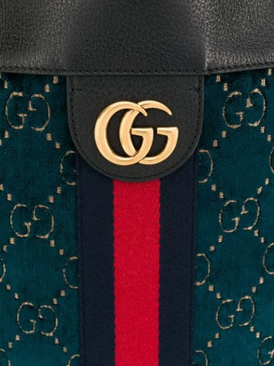 Shop Gucci Monogram Print Tote Bag In 4173