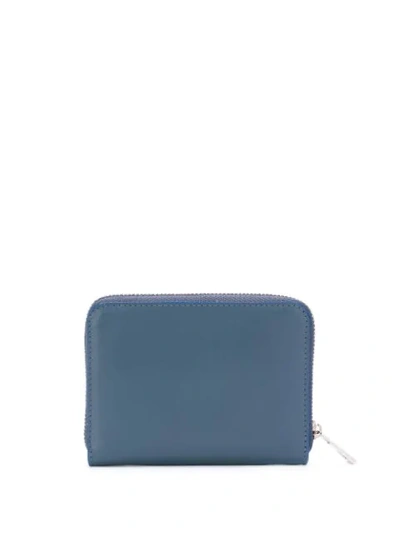 Shop Loewe Anagram Zipped Wallet In Blue