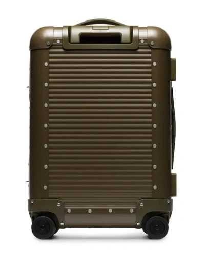 Shop Fpm - Fabbrica Pelletterie Milano X Nick Wooster Spinner 53 Suitcase In Green