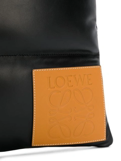 Shop Loewe Padded Tote Bag In Black