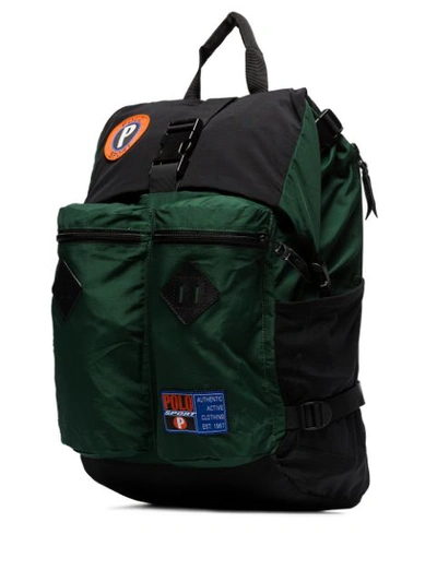 Shop Polo Ralph Lauren Sportsman Nylon Backpack In Green