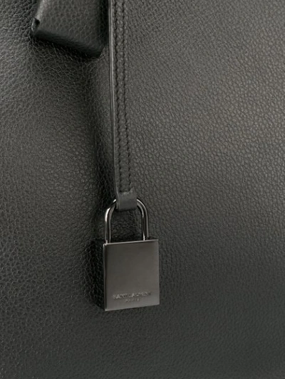 Saint Laurent Sac De Jour Large Full-grain Leather Tote Bag In Black