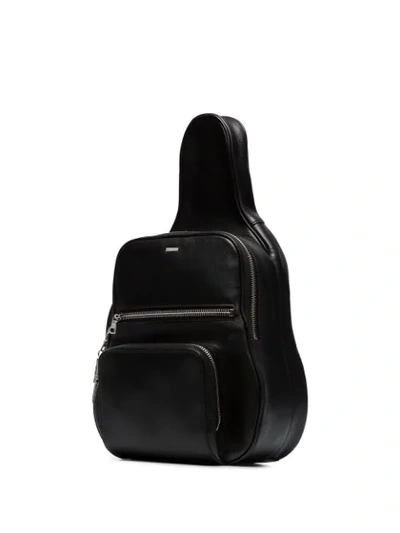 Shop Amiri Black Leather Guitar Backpack