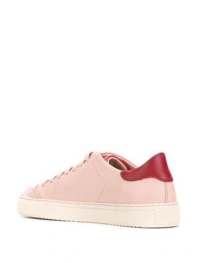 Shop Axel Arigato Two-tone Leather Sneakers In Pink