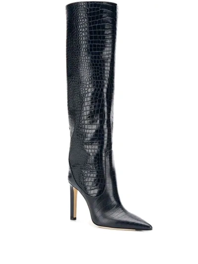 Shop Jimmy Choo Mavis 100 Boots In Blue