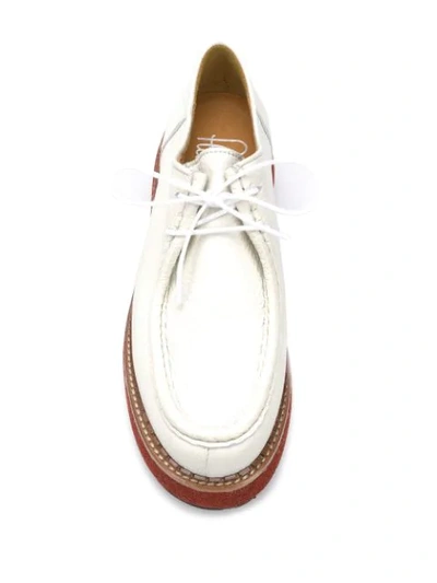 Shop Flamingos Mona Lace-up Shoes In White