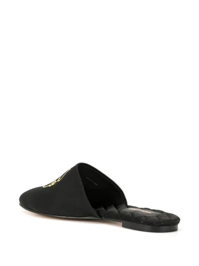 Shop Mara & Mine X The Line Profile Mules In Black