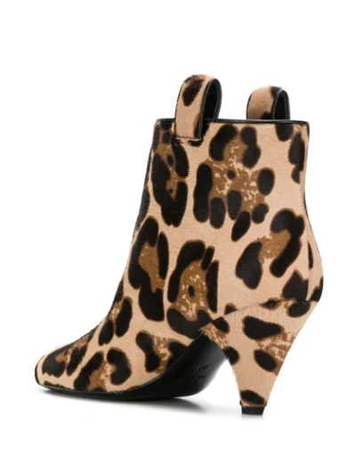 Shop Laurence Dacade Terence Leopard Print Boots In Brown