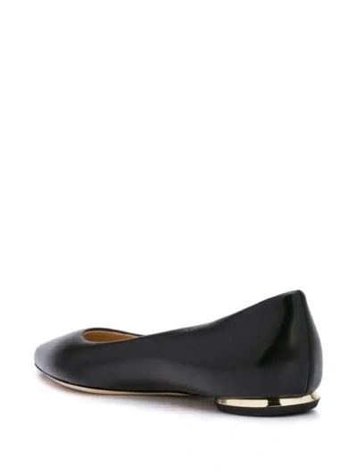 Shop Marion Parke Pointed Ballerina Shoes In Black