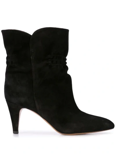 Shop Isabel Marant Pointed-toe Ankle Boots In Black