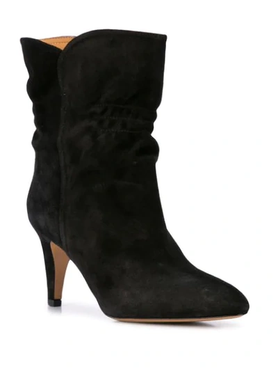 Shop Isabel Marant Pointed-toe Ankle Boots In Black