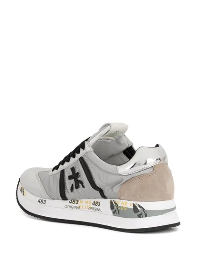 Shop Premiata Conny Sneakers In Silver ,multicolour