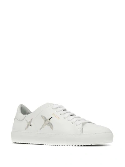 Shop Axel Arigato Side Embroidered Birds Sneakers In White