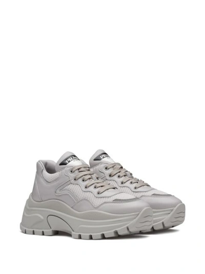 Shop Prada Centaurus Sneakers In Grey