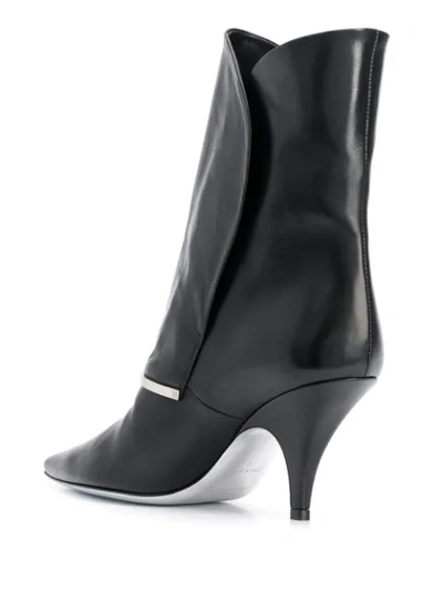 Shop Givenchy Bar-embellished Pointed Boots In Black