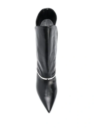 Shop Givenchy Bar-embellished Pointed Boots In Black