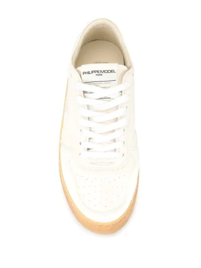 Shop Philippe Model Lakers Sneakers In White