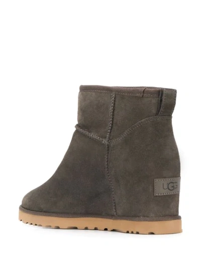 Shop Ugg Femme Mini Boots In Grey